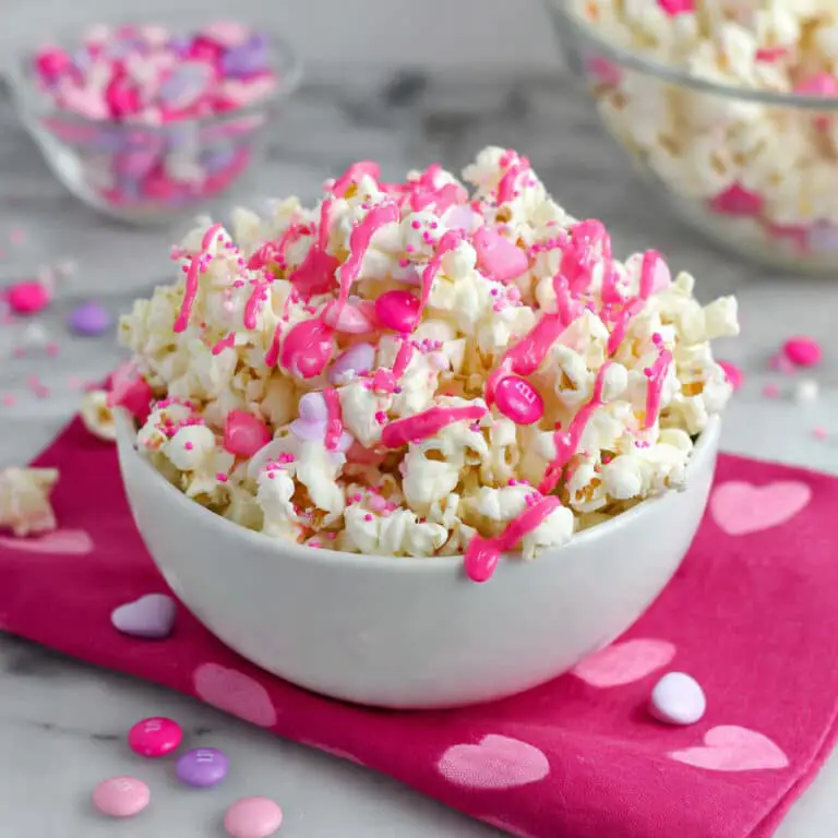 Pink Valentine’s Candy Popcorn Recipe