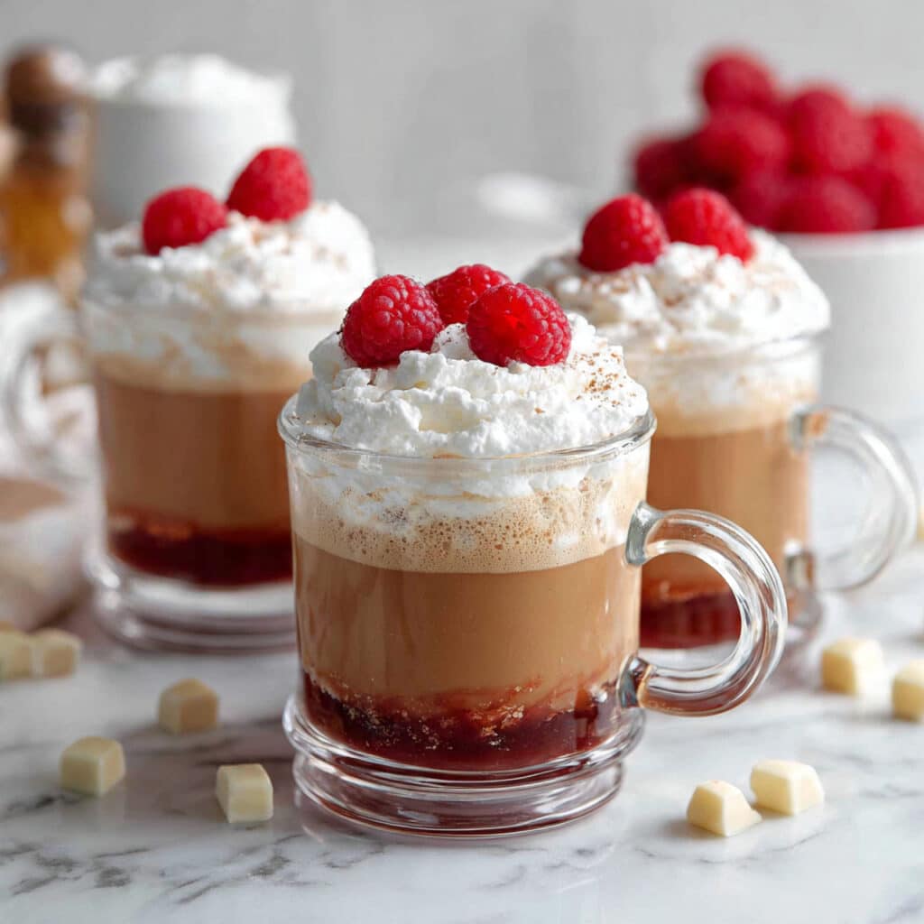 White Chocolate Raspberry Mochas Recipe