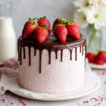 Inside Out Chocolate-Covered Strawberry Cake Recipe