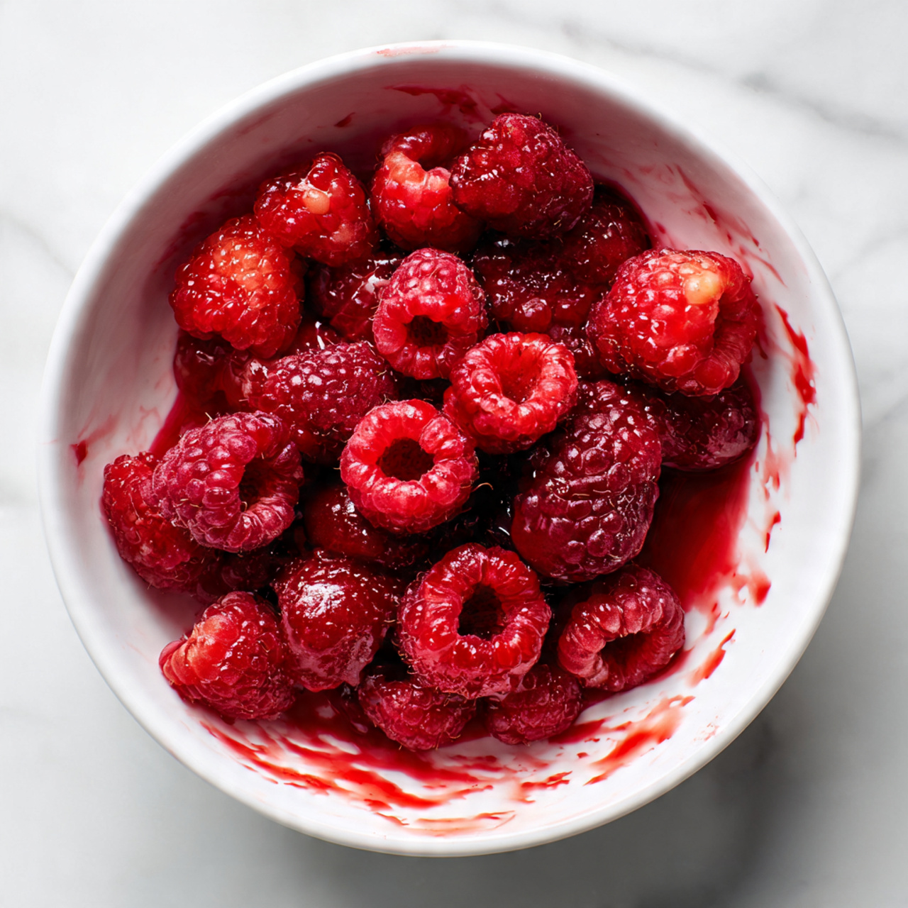 A white bowl with two handles holds a thick, creamy off-white mixture inside, showing smooth swirling patterns across its surface and sides. The creamy texture looks soft and spread evenly around the bowl. The bowl rests on a white marbled surface. Photo taken with an iphone --ar 4:5 --v 7