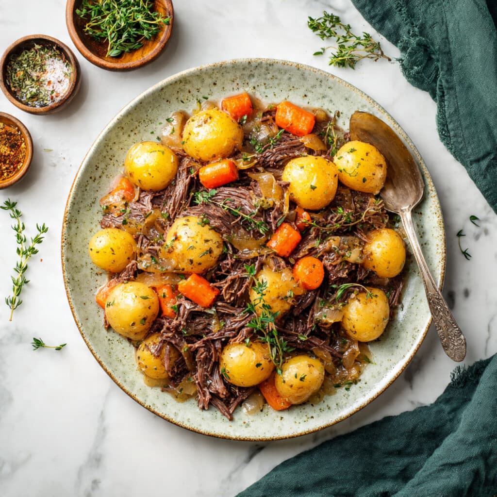 Easy Crockpot Roast with Gravy Recipe