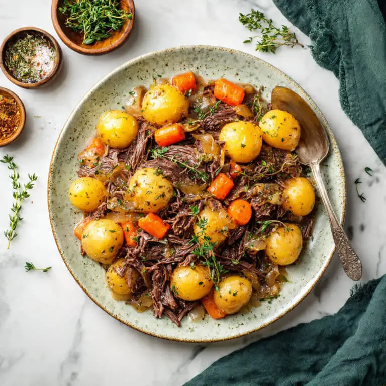 Easy Crockpot Roast with Gravy Recipe