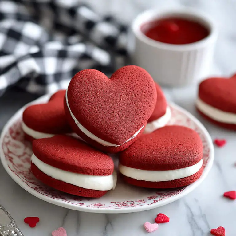 Heart-Shaped Red Velvet Whoopie Pie Recipe