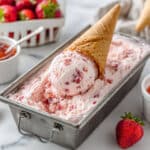 No-Churn Strawberry Ice Cream Recipe