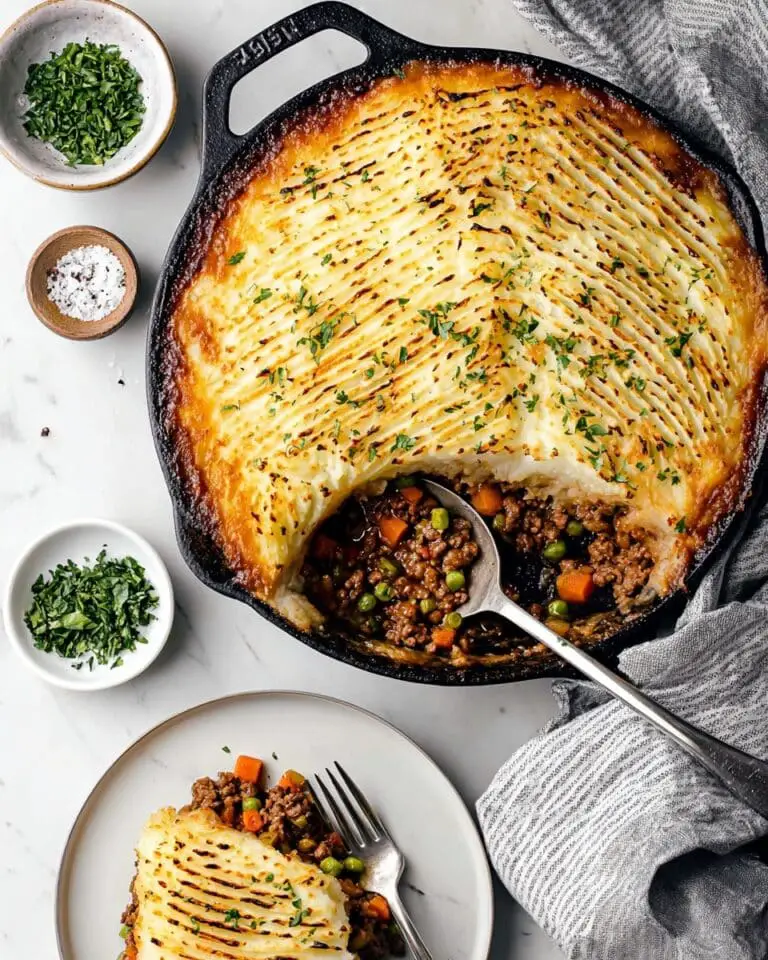 Creamy Mashed Potato Topped Classic Cottage Pie Recipe