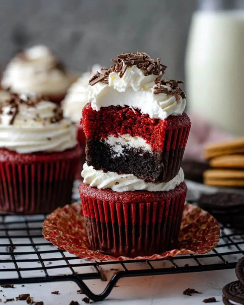 Mini Red Velvet Oreo Cheesecakes Recipe