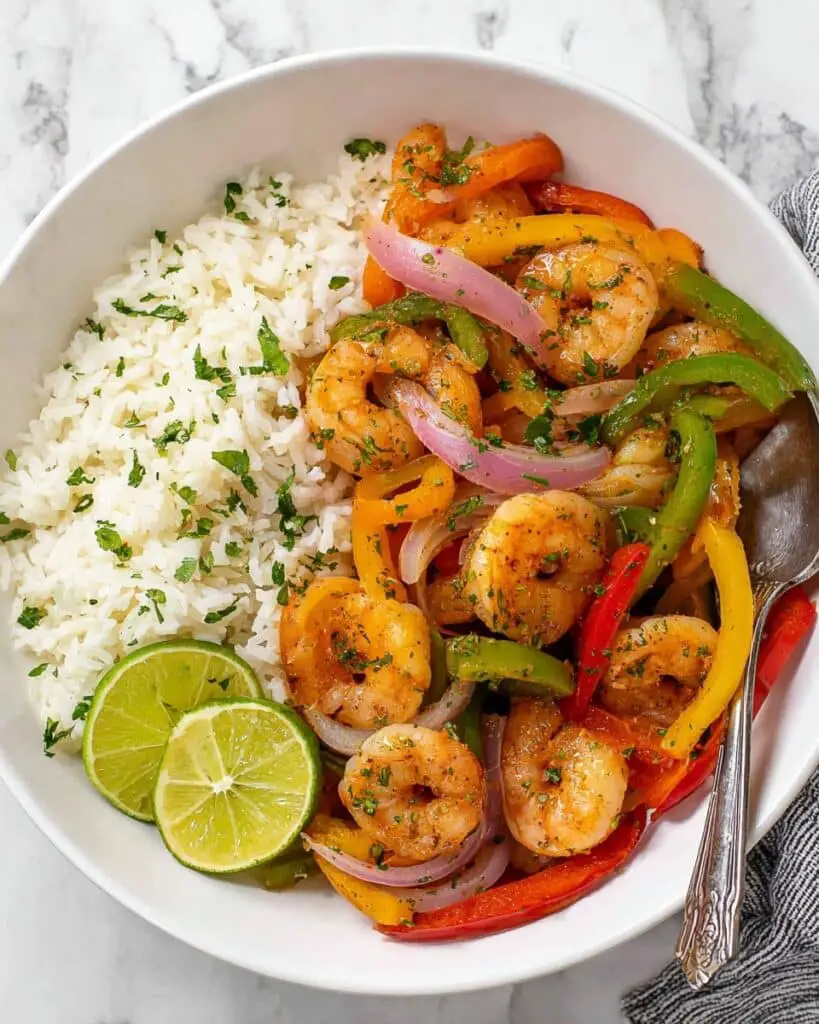 Sheet Pan Shrimp Fajitas Recipe