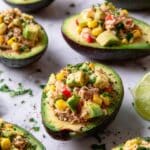 Chipotle Tuna Salad Stuffed Avocadoes Recipe
