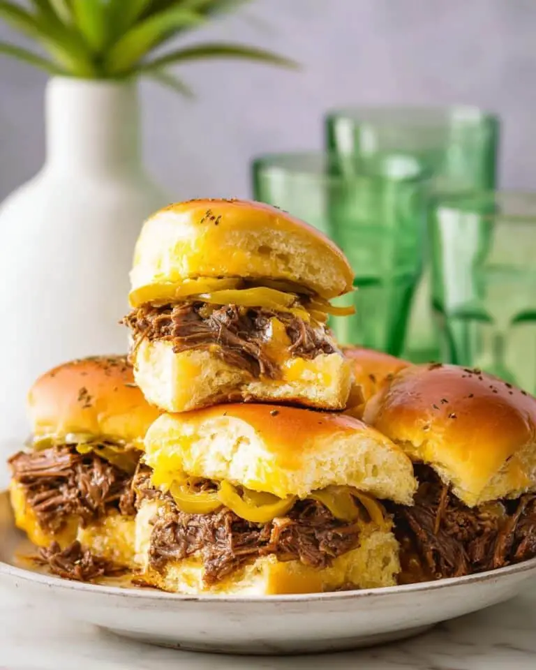 Slow Cooker Mississippi Pot Roast Sliders Recipe