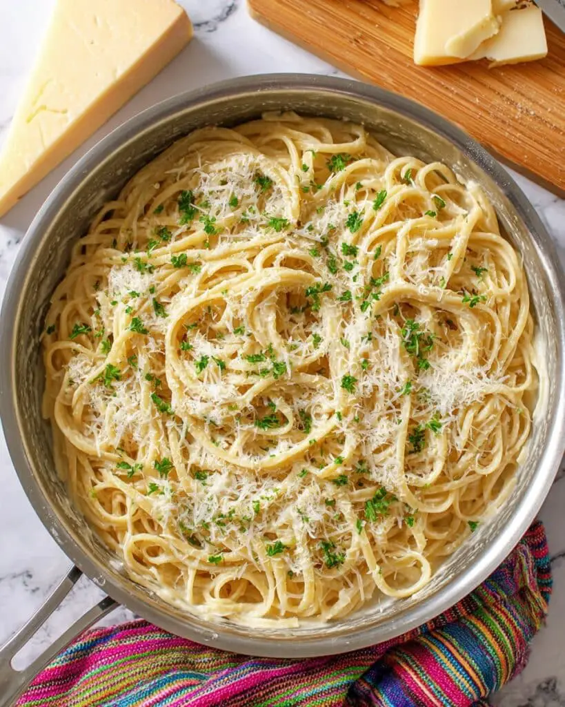 Garlic Parmesan Angel Hair Pasta Recipe