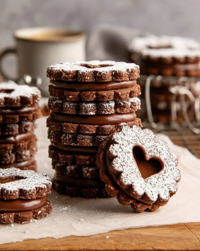 Chocolate Hazelnut Linzer Cookies Recipe