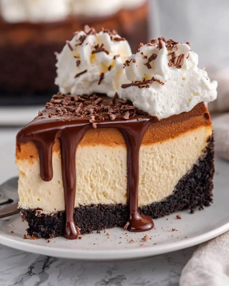 Baileys Cheesecake with Chocolate Ganache and Oreo Crust Recipe