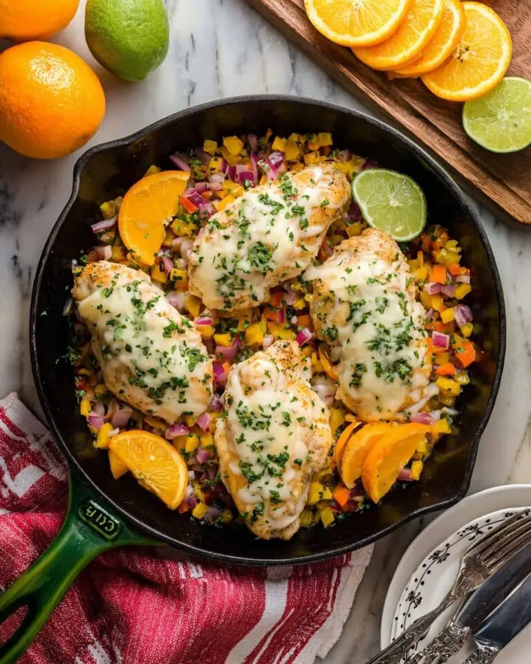 Baja Chicken Skillet with Citrus and Pepper Jack Cheese Recipe