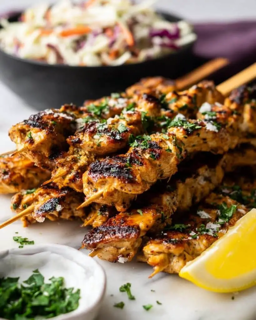 Garlic Parmesan Chicken Skewers Recipe