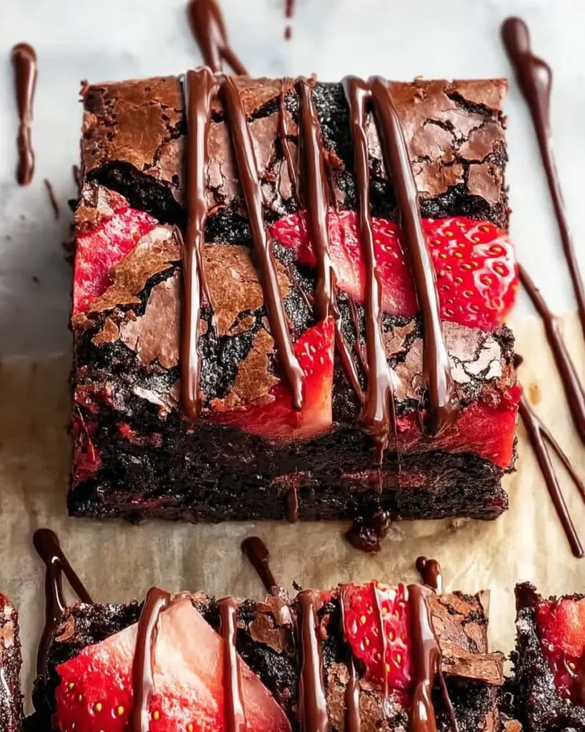 Strawberry Brownies Recipe