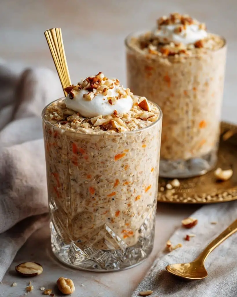 Carrot Cake Overnight Oats Recipe
