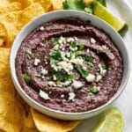 Creamy Black Bean Dip with Lime and Cilantro Recipe