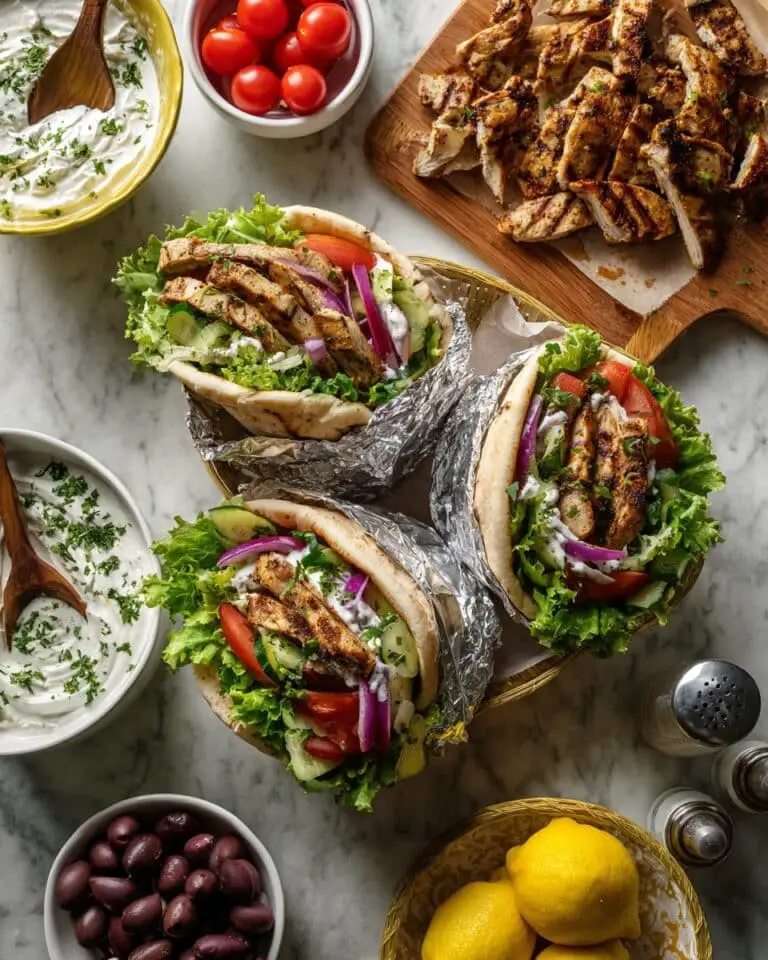 Chicken Gyros with Tzatziki Sauce Recipe