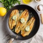 Pan-Fried Tilapia with Lemon Parsley Butter Recipe