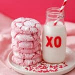 Pink Crinkle Cookies Recipe