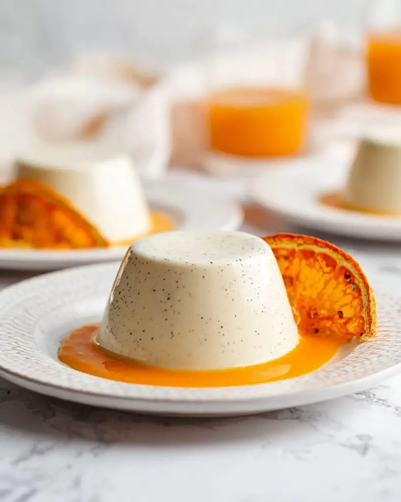 Vanilla Panna Cotta with Orange Syrup Recipe
