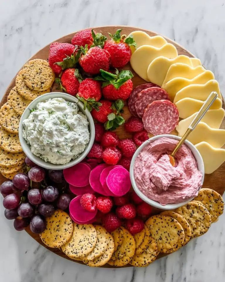 Heart-Shaped Charcuterie and Cheese Appetizer Board Recipe