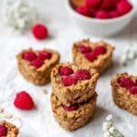 Healthy Raspberry Banana Oatmeal Muffins Recipe