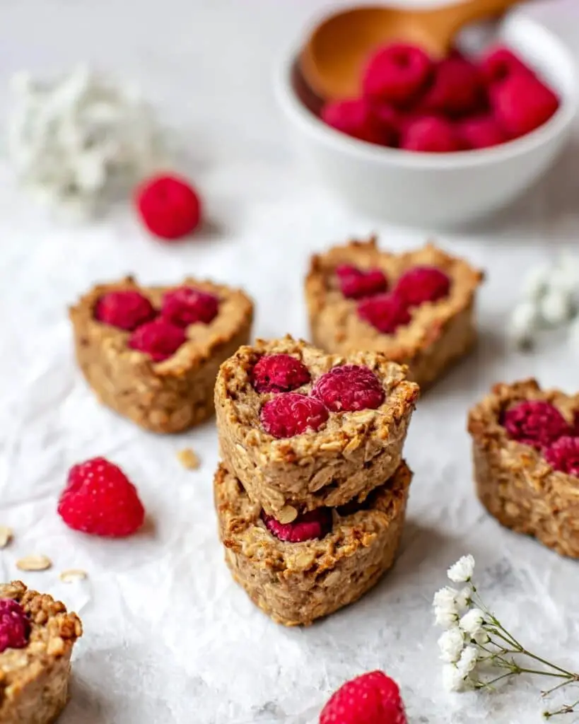 Healthy Raspberry Banana Oatmeal Muffins Recipe