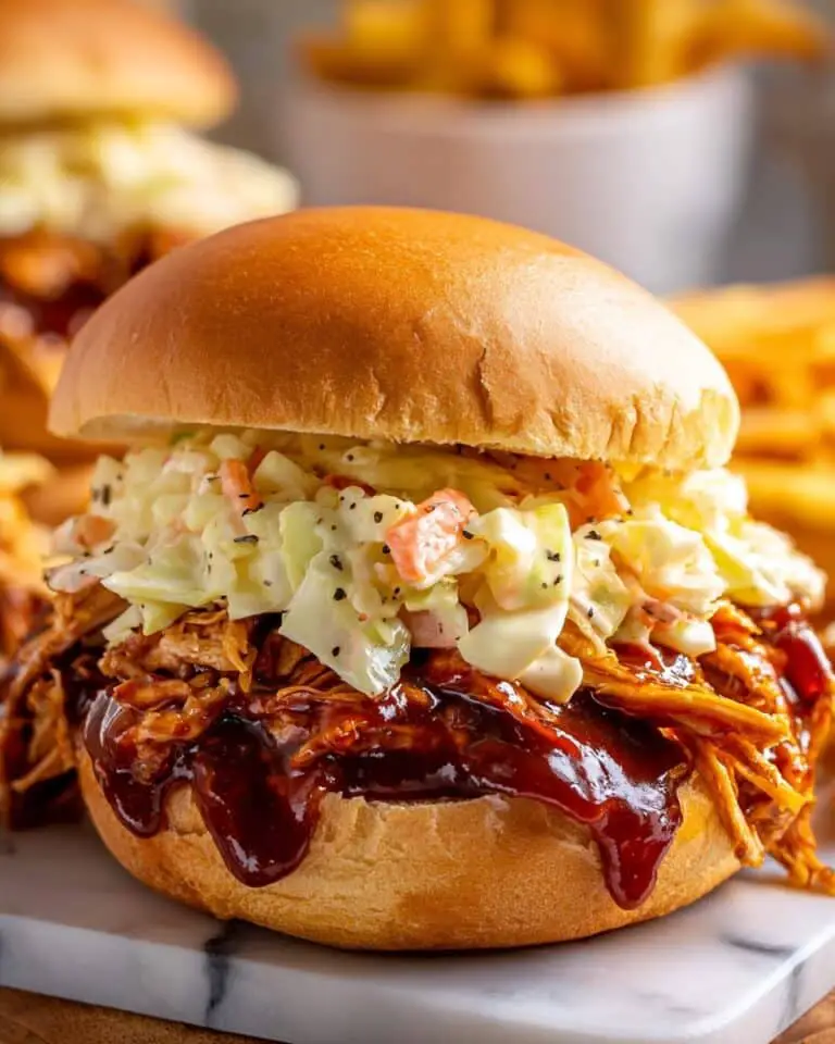 Crockpot Apple Butter BBQ Pulled Chicken Recipe