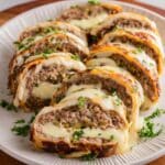 Stuffed Philly Cheesesteak Meatloaf Recipe