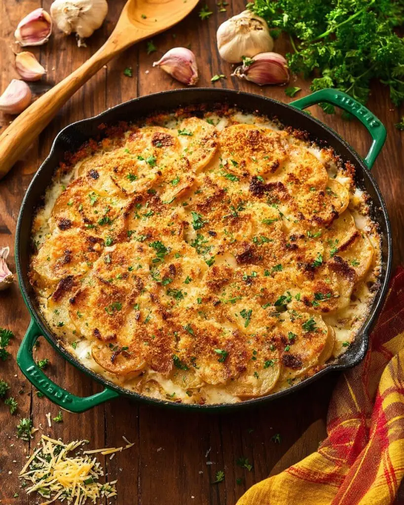 Au Gratin Potatoes and Sausage Recipe