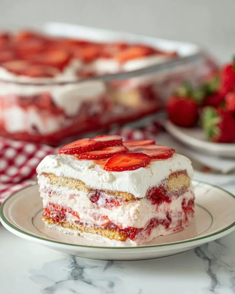 Strawberry Cheesecake Icebox Cake Recipe