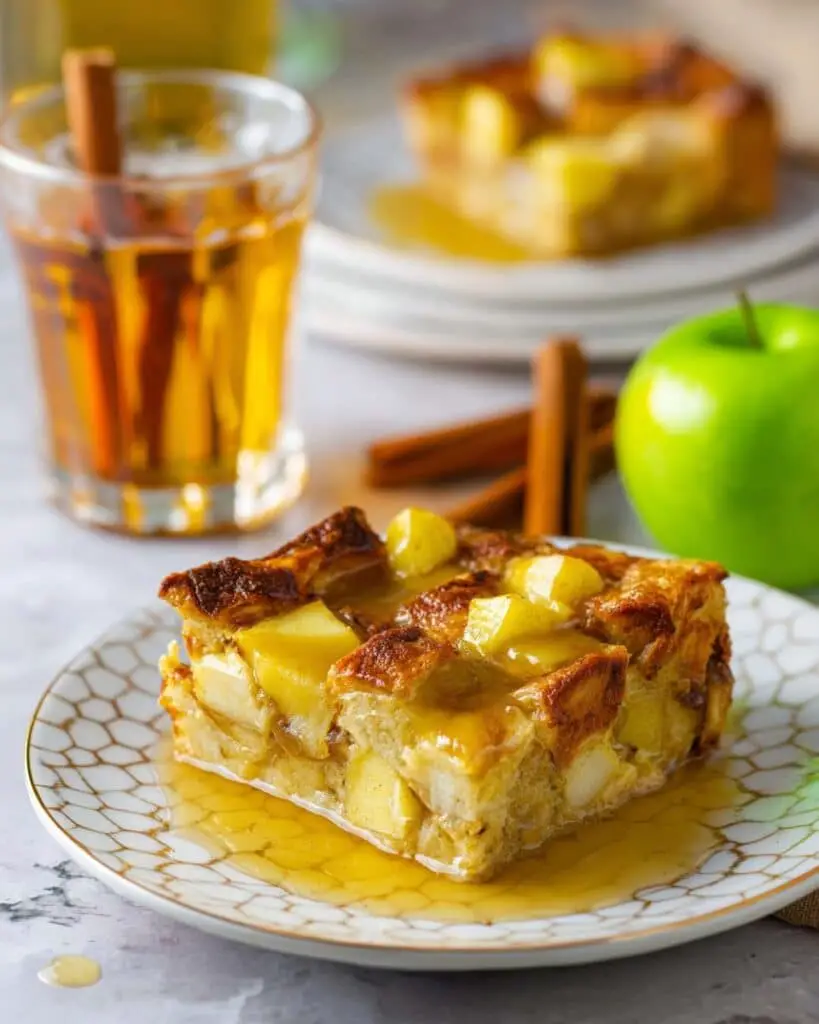 Fireball Apple Bread Pudding Recipe