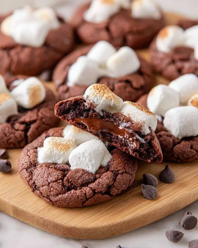Hot Chocolate Cookies with Marshmallows Recipe