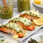 Air Fryer Parmesan Pesto Salmon Recipe