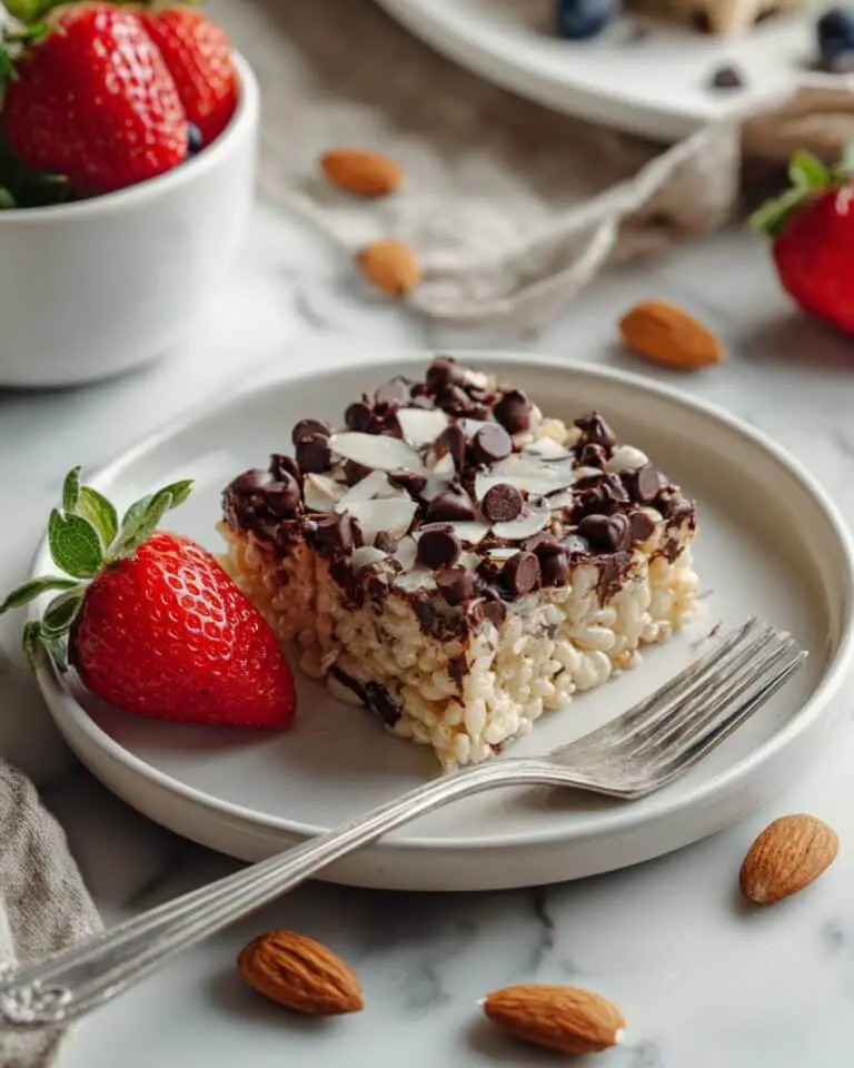 Healthy Almond Joy Baked Oatmeal Recipe