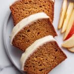 Apple Spiced Applesauce Bread with Maple Glaze Recipe