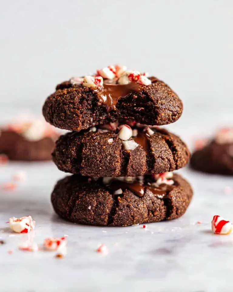 Chocolate Thumbprint Cookies with Peppermint Ganache Recipe