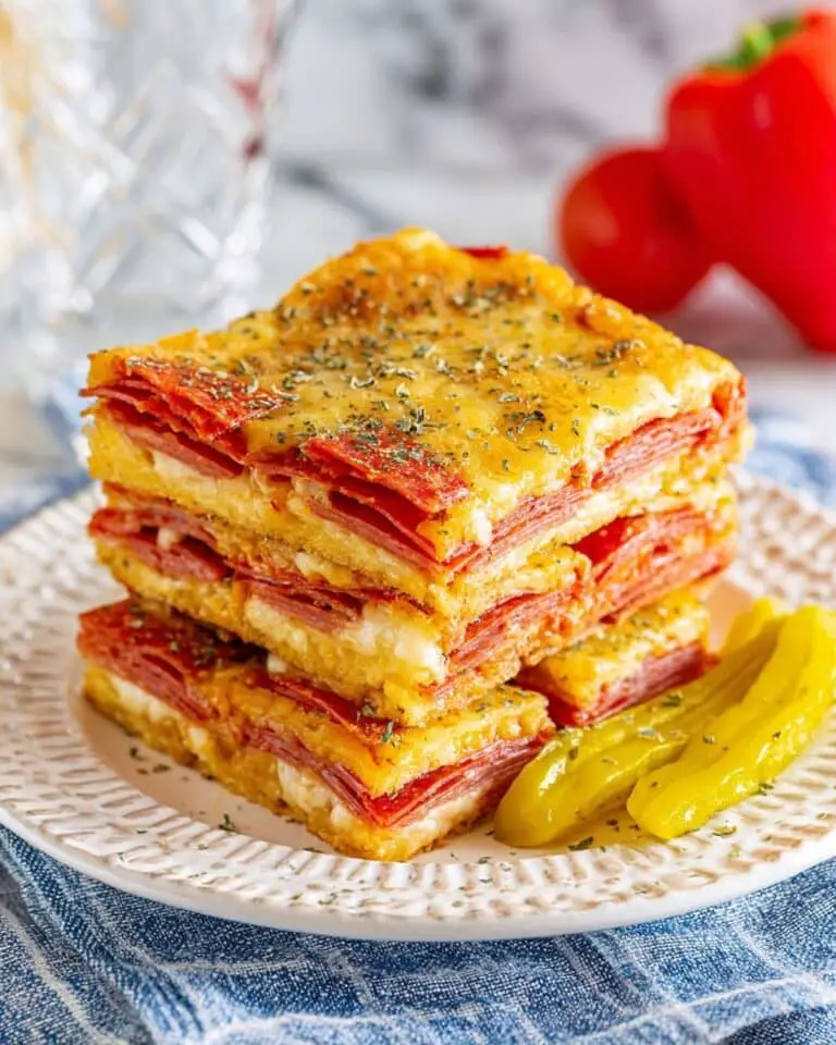 Italian Antipasto Squares Recipe