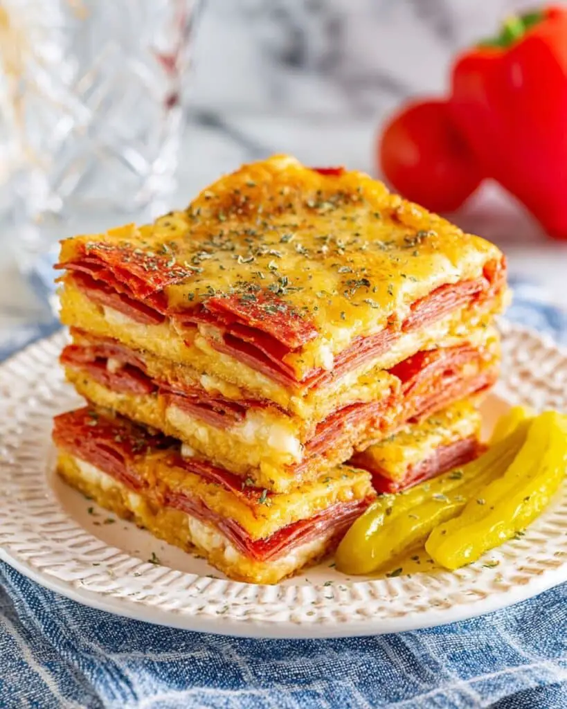 Italian Antipasto Squares Recipe