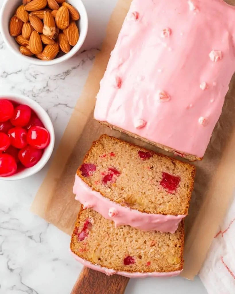 Cherry Bread with Maraschino Cherries and Glaze Recipe