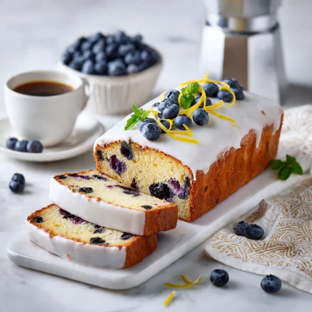 Lemon Blueberry Bread with Lemon Glaze Recipe