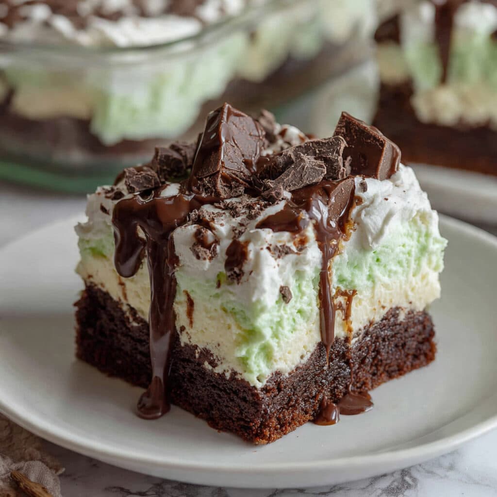 Mint Chocolate Poke Cake Recipe