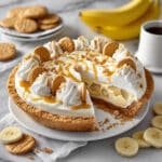 Banana Pudding Pie with Whipped Topping and Vanilla Wafers Recipe