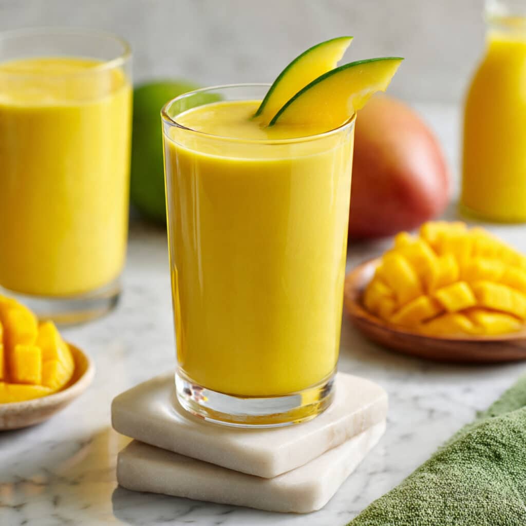 5-Ingredient Easy Mango Protein Smoothie Recipe