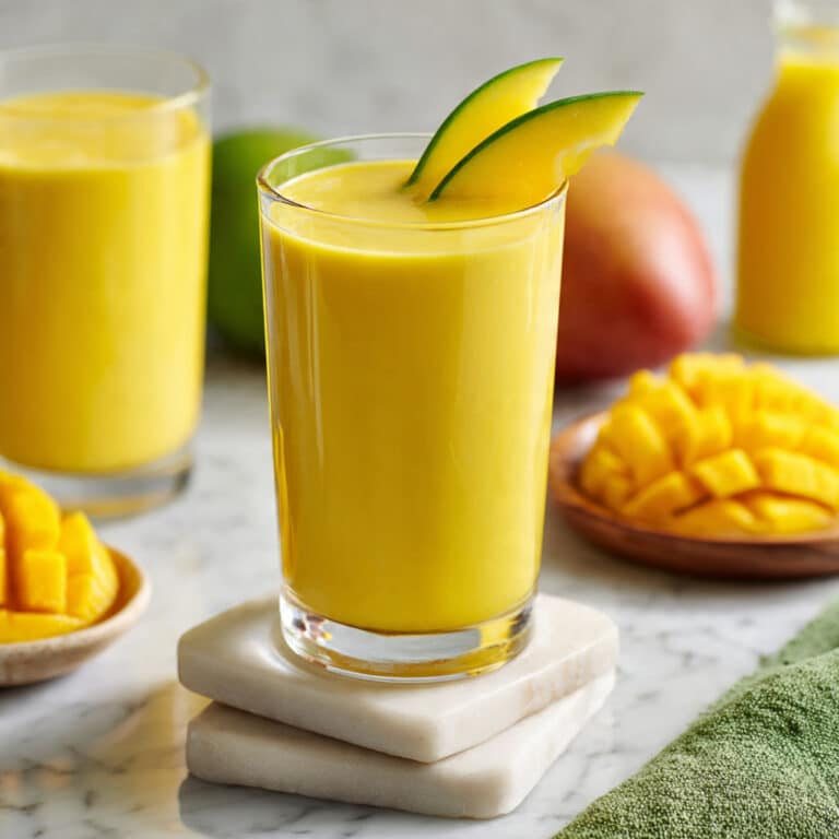 5-Ingredient Easy Mango Protein Smoothie Recipe