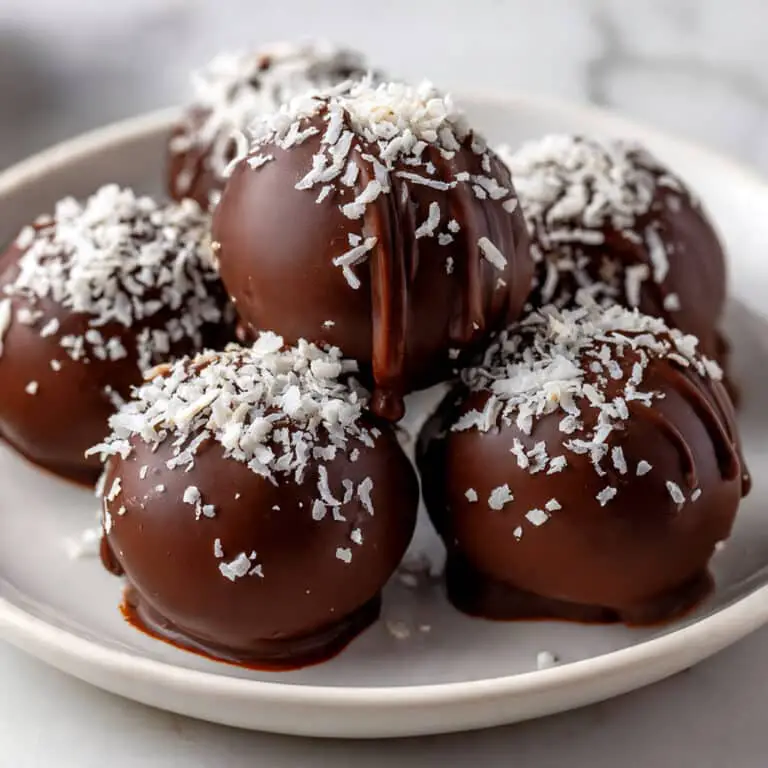 Dark Chocolate Coconut Balls Recipe
