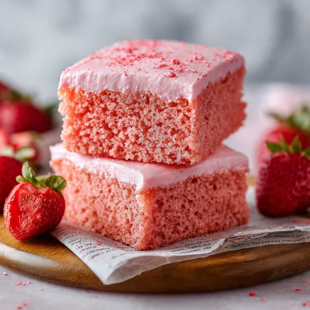 Strawberry White Chocolate Brownies with Strawberry Ganache Recipe