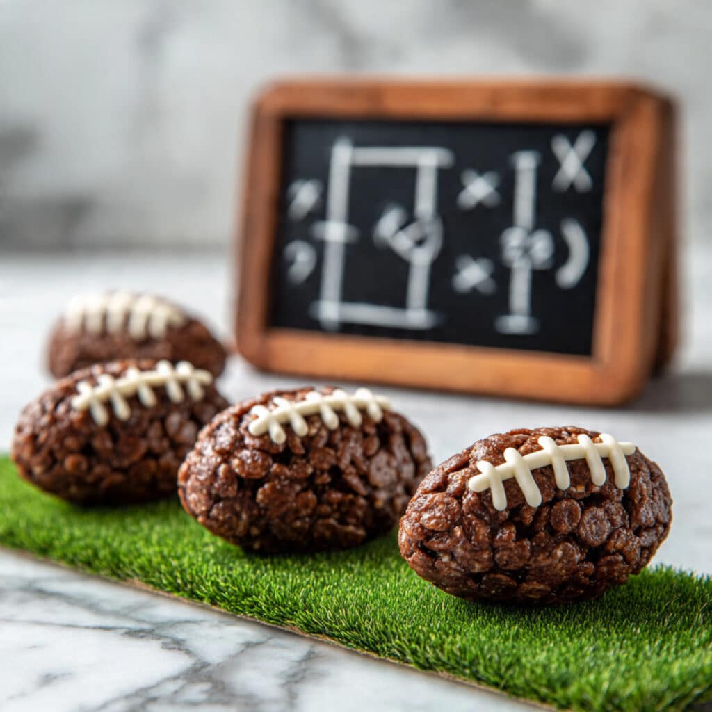 Rice Krispie Treat Footballs Recipe