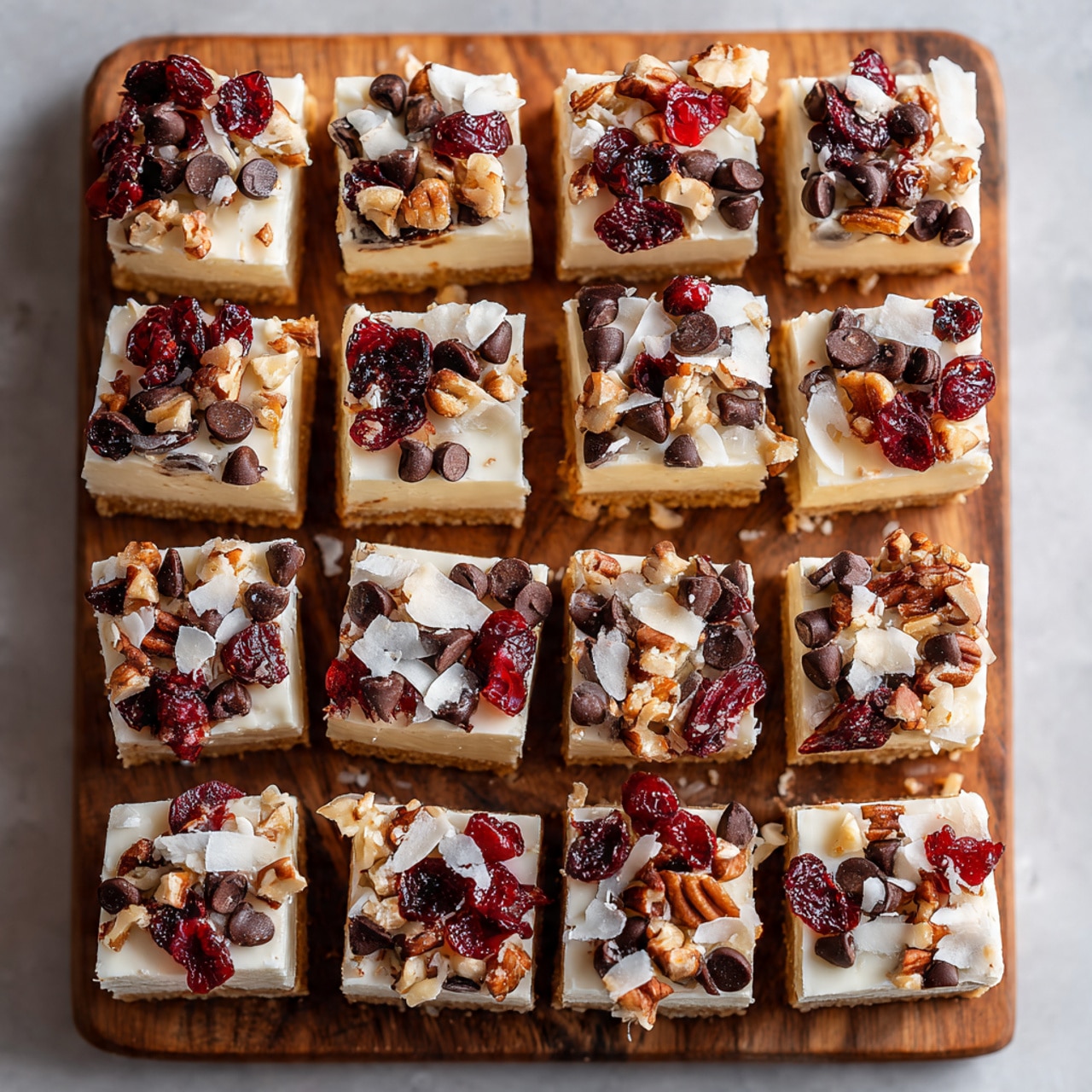 Cranberry Dark Chocolate Magic Bars Recipe - Recipe Image